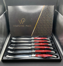 WOLFGANG PUCK ~ SET OF 6 ~ 4.5” STEAK KNIVES ~ picture