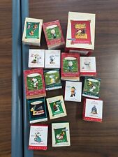 VINTAGE Hallmark Peanuts Christmas Ornaments Lot  WITH RARE DESIRABLE LOOK picture