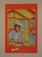 Topper's At The Wauwinet Nantucket - RECIPE Postcard - Dog As Chef-Collectible-N picture