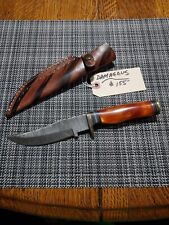 Custom Damascus Steel USA Made Knife With Sheath picture