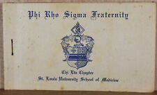 1950s Set Phi Rho Sigma Fraternity Booklets Curriculum Chi Eta Chapter St Louis picture