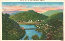 Vintage Postcard Balcony Falls On James River Glasgow Virginia VA Asheville Post picture