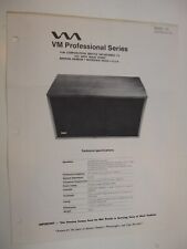 V-M Voice of Music Technical Service Manual PROFESSIONAL SERIES MODEL 91   BIS picture