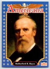 PRESIDENT RUTHERFORD HAYES American History Americana Starline Trading Card B55 picture