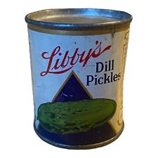 Vintage 1930s Libby’s Mini Salesman Sample Tin Dill Pickles picture