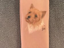 Norwich terrier hand painted tie picture