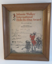 Johnnie Walker International Hole-In-One Award Framed Paper 1985 Golf Digest picture