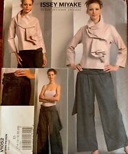 Vintage Vogue Pattern 1052 Designer Issey Miyake Drape Jacket Pant 14-22 Uncut picture