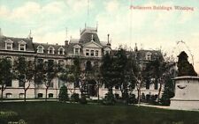 Vintage Postcard 1900's Parliament Buildings Winnipeg, Canada picture