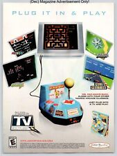Ms Pac Man Jakks TV Plug In & Play Game Promo 2004 Full Page Print Ad picture