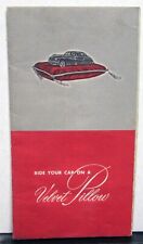 Late 1940's BF Goodrich Silvertown Tires Sales Folder Velvet Pillow Wide White picture