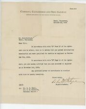 Carolina Clinchfield Ohio Letterhead 1923 Letter Qualified for Engineer Erwin TN picture