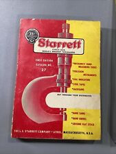 1955 Starrett First Edition Tool Catalog No 27 Saws, Band Knives, Steel Tapes  picture