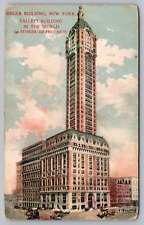 Postcard Singer Building Tallest Building in World New York City NY picture