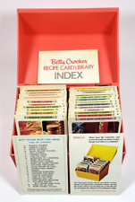 Vintage 1971 Betty Crocker Recipe Card Library Plastic File Box Red Orange picture