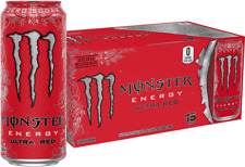 Monster Energy Ultra Red, Sugar Free Energy Drink, 16 Ounce (Pack of 15) picture