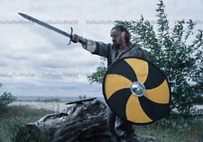 Medieval Wooden Viking ROLLO VIKING SHIELD SCA LARP picture