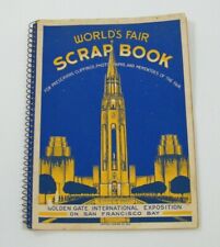 1939 GOLDEN GATE INTERNATIONAL EXPOSITION WORLDS FAIR SCRAP BOOK SAN FRAN UNUSED picture