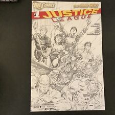 Justice League#1 Jim Lee Sketch Variant R.I. Promotional 1:200 NM 2011 Extras picture