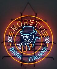 Birra Moretti Brewing Beer Neon Light Sign Bar Lamp Windows Wall Decor 24