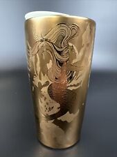 Starbucks 2022 Copper Mermaid ~ Double Wall Ceramic Traveler Tumbler picture