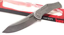 KERSHAW KS1380 Silver HUSKER Tactical Spring Open Assisted Folding Pocket Knife picture