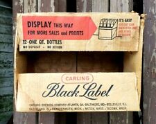 Vintage Black Label STORE DISPLAY Carling Beer Case Box Breweriana Advertising picture