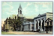 1911 Elm Street Looking East Church And Buildings Springfield MA Posted Postcard picture