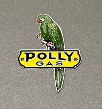VINTAGE POLLY PARROT GASOLINE PORCELAIN SIGN CAR GAS OIL TRUCK picture