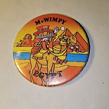 Vintage Mr. Wimpy Restaurant  Pinback Button Egypt  #13 picture