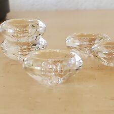 Vintage Large Round Faceted Crystal Button Bundle of 6 Excellent picture