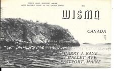 QSL  1952 Eastport Maine   radio   card picture