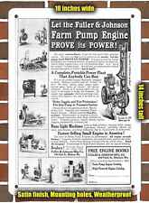 Metal Sign - 1910 Fuller & Johnson Farm Pump Engine 2- 10x14 inches picture