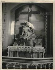 1949 Press Photo Statue at Immaculate Conception Catholic Church in Whiting, IN picture