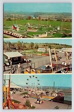 c1960s~Owego New York NY~Skyline Amusement Park~Mini Golf~Rides~Vintage Postcard picture