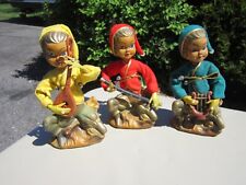NEW VINTAGE & COLORFUL MUSICIANS MADE IN HONG KONG--PAPER MACHE--ONLY 1 BOX picture
