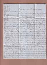 1849 Clarksville Virginia 4pg letter -A C Finley to his mother - Plantation news picture