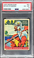1933 R73 Goudey Indian Gum Card #57 - MILES STANDISH - Series 96 - PSA 6 - NICE picture