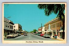 Sebring FL-Florida, Ridgewood Avenue From Circle, Vintage c1965 Postcard picture
