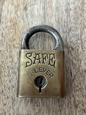 Vintage Old Safe Brass Padlock No Key picture