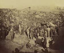 New 8x10 US Civil War Photo - View of Andersonville prison camp from gate 1864 picture