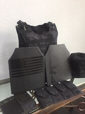 Ar600 plates Tactical Carrier lll+ Body Armor Made With Kevlar BULLETPROOF Vest picture
