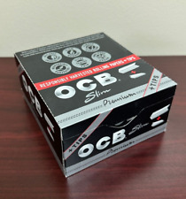 OCB PREMIUM SLIM Rolling Papers + Tips 24ct -FULL BOX picture