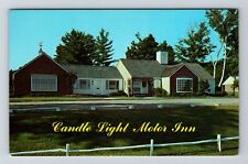 Greenfield MA-Massachusetts, Candle Light Motor Inn, Vintage Postcard picture