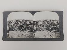 18745 Keystone Stereoview Photo Card Awaiting Enemy in French Trenches picture