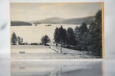 Eagle Island, Saranac Lake NY Adirondack Mountains, Vintage Postcard picture