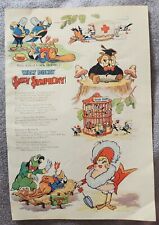 1935 full page color WALT DISNEY short film WHO KILLED COCK ROBIN Silly Symphony picture