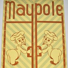 Vintage 1950s Maypole Restaurant Menu 908 Market Street Chattanooga Tennessee picture