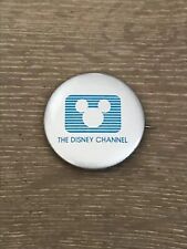 VINTAGE 1981 The Disney Channel Pin Back Button Walt Disney Prod. 3
