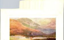 Vintage Tuck's Scottish Lochs Awe Oilette Art Postcard Kilchurn Castle Macdonald picture